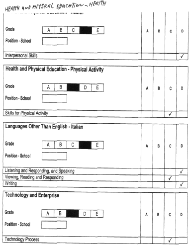 Jeremy Report sheet two