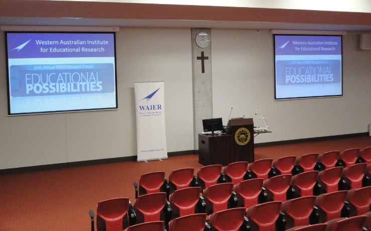 Photo: The lecture theatre is ready