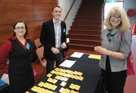 Photo: An arrival - keynote speaker Jan Herrington