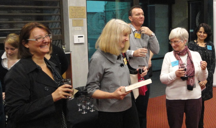 Photo: Eva Dobozy, Jan Herrington, David Miller, Clare McBeath and Angela Evangelinou-Yiannakis